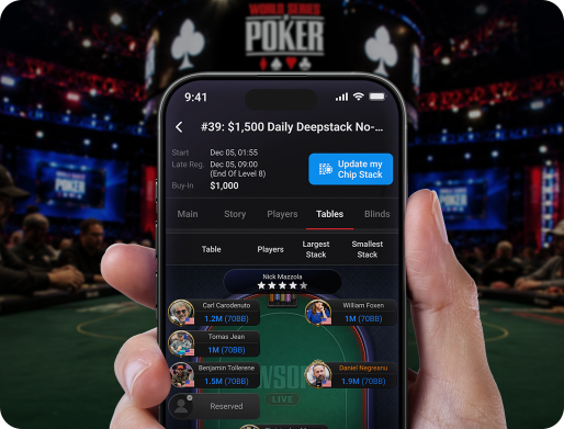 WSOP Poker手机客户端界面